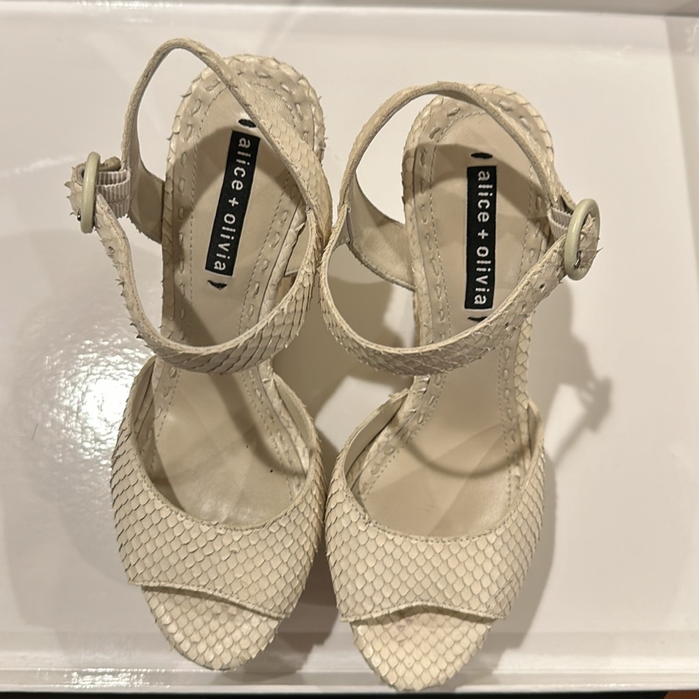 Off-White Python Playform High Heels. Alice And O… - image 2